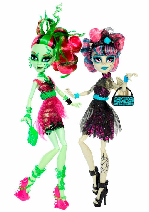 Набор кукол Monster High Rochelle Goyle Venus McFlytrap Zombie Shake